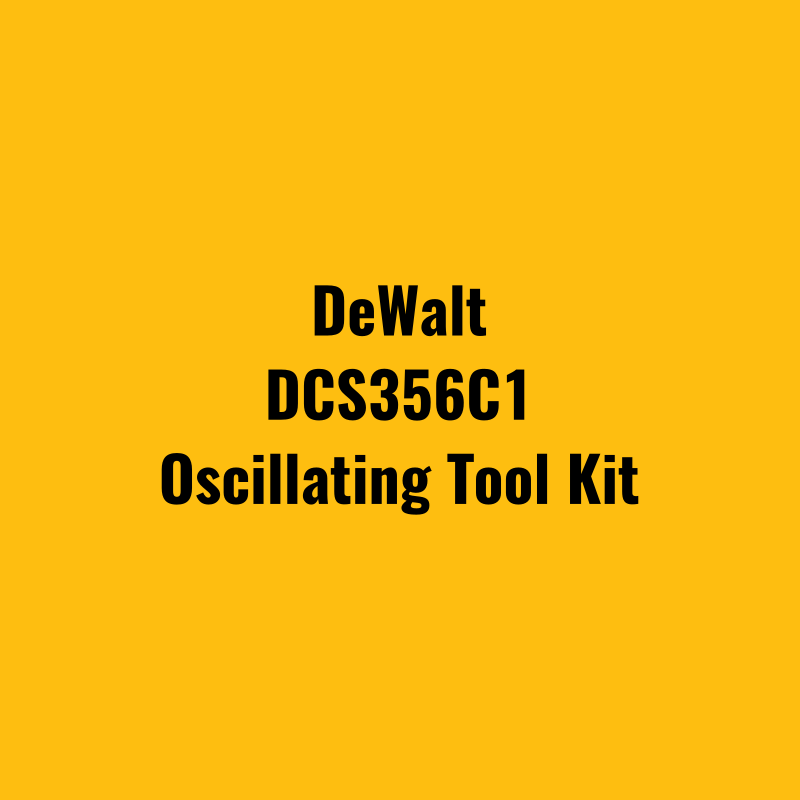 DeWalt DCS356C1 Oscillating Tool Kit
